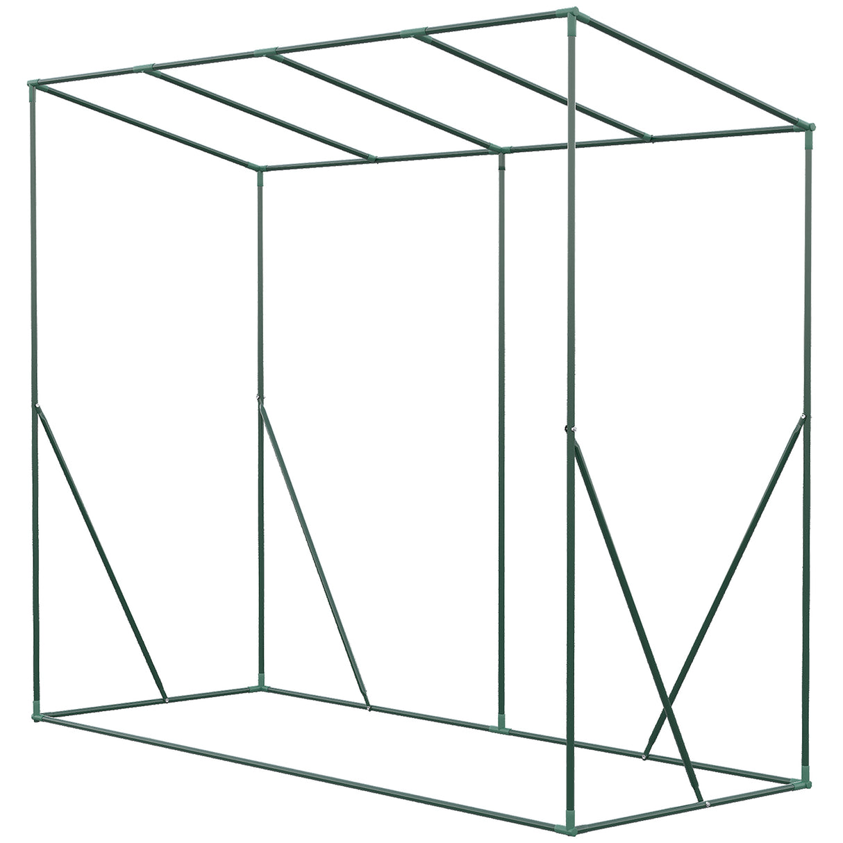 easycomfort easycomfort serra da giardino in pe e acciaio con 4 picchetti 2 finestre e copertura rinforzata 200x77x148 169cm