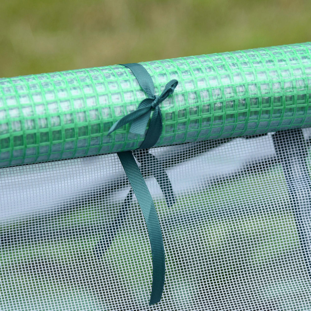 easycomfort easycomfort serra da giardino in acciaio con rivestimento in pe porte avvolgibili e finestre 180x140x80cm verde