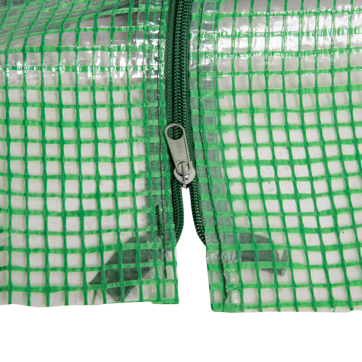 easycomfort easycomfort serra da giardino con copertura in pe rinforzato e telaio in acciaio 180x90x90cm verde