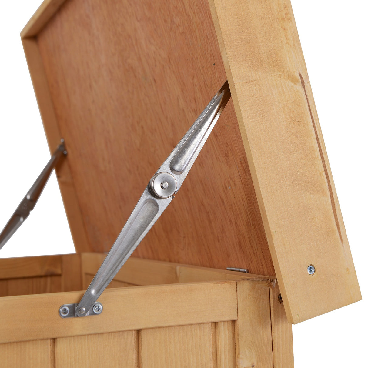 easycomfort easycomfort armadio da esterno ripostiglio da giardino a 2 ripiani porta attrezzi in legno 74 43 88cm ean 8054144131870