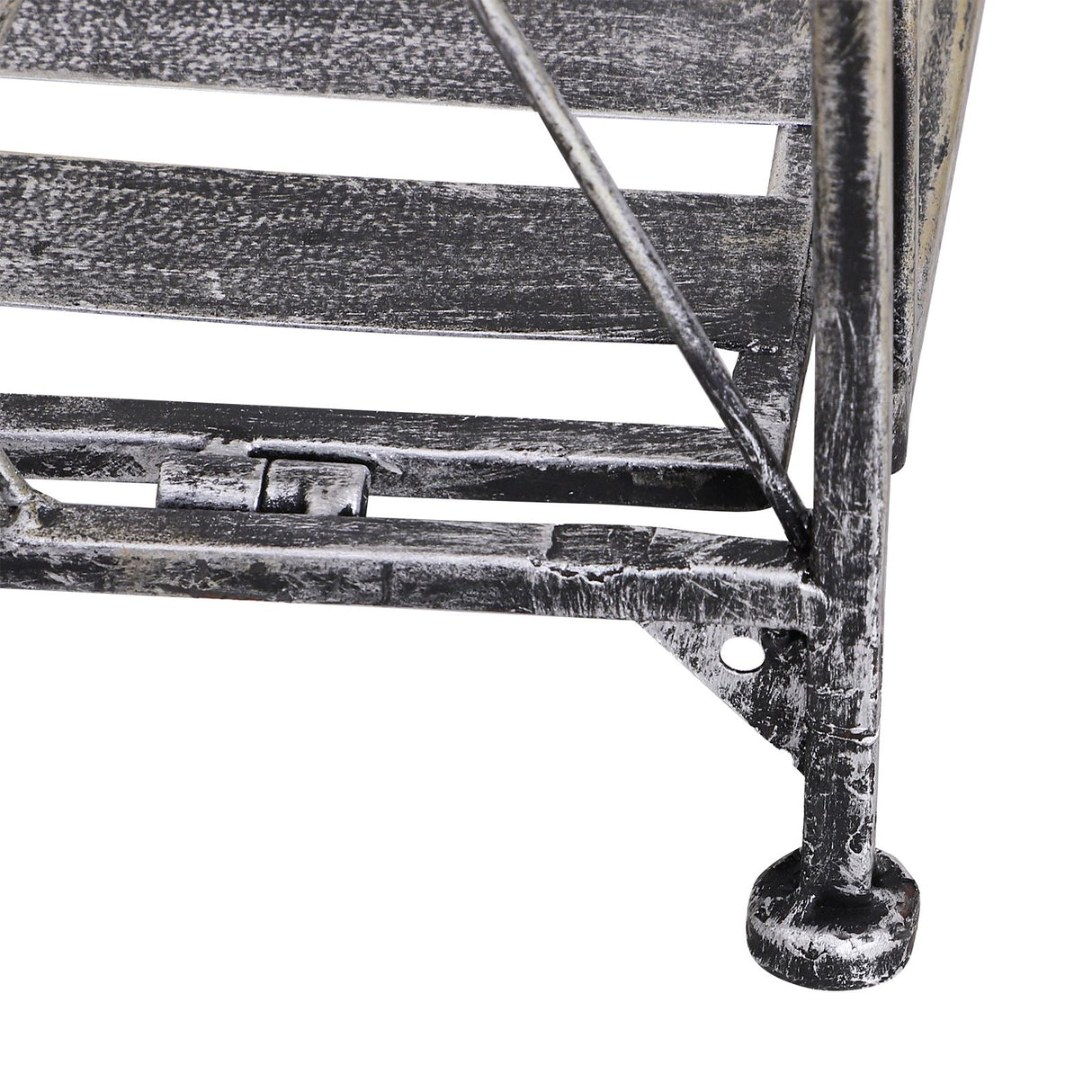 easycomfort easycomfort fioriera a scaffale a 3 ripiani da giardino balcone interno grigio argento 44 x 25 x96 cm ean 8054111844567