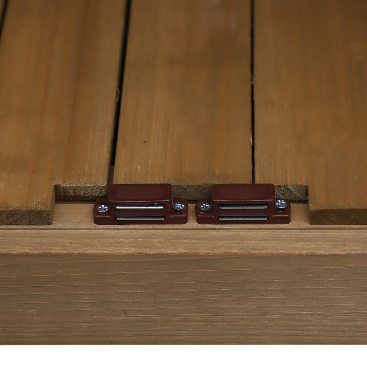 easycomfort easycomfort armadio porta attrezzi da giardino impermeabile 3 ripiani in legno 87x46 5x160cm