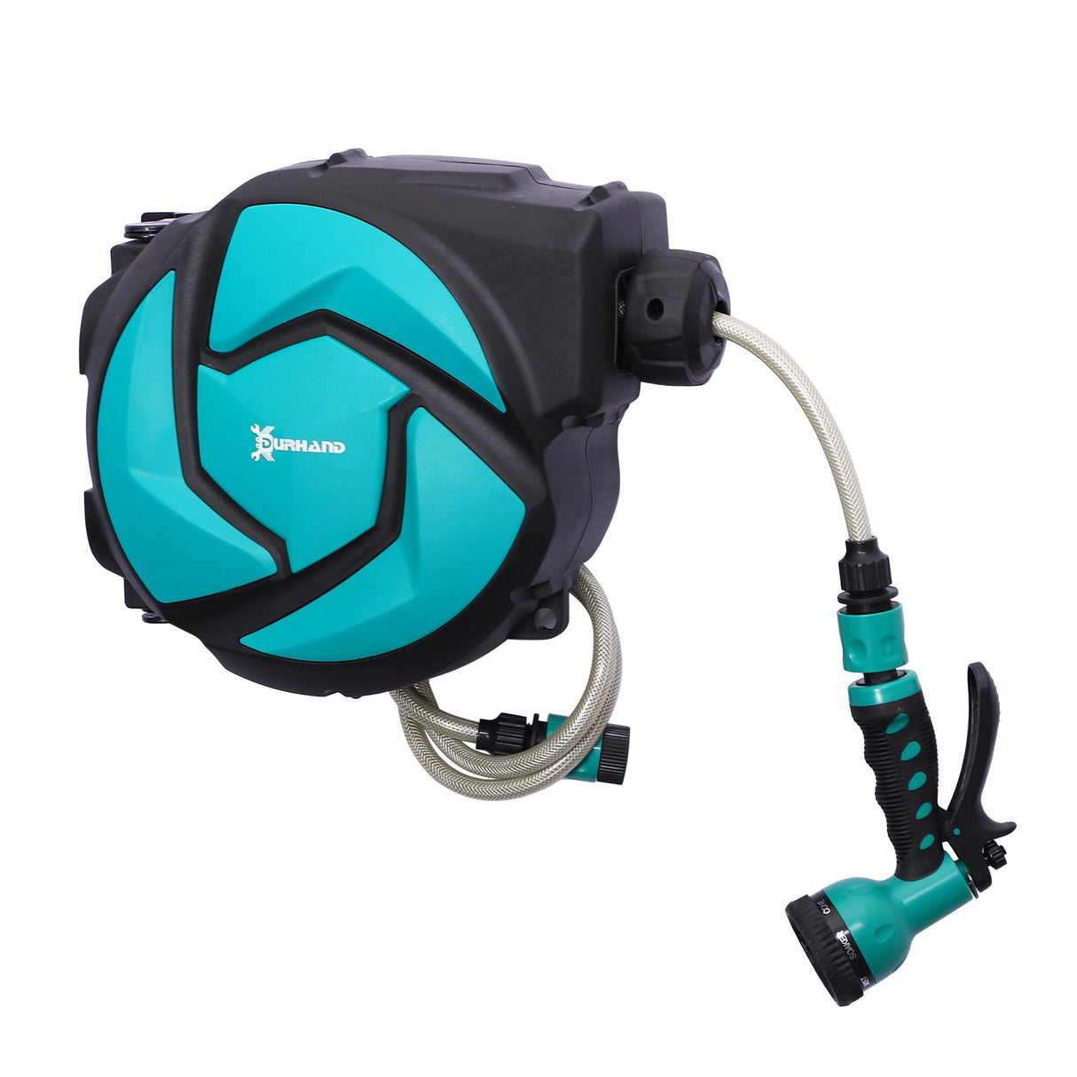 easycomfort easycomfort avvolgitubo da giardino automatico fissaggio a parete orientabile con tubo da 10m 295 x 165 x 33 ean 8054111843386