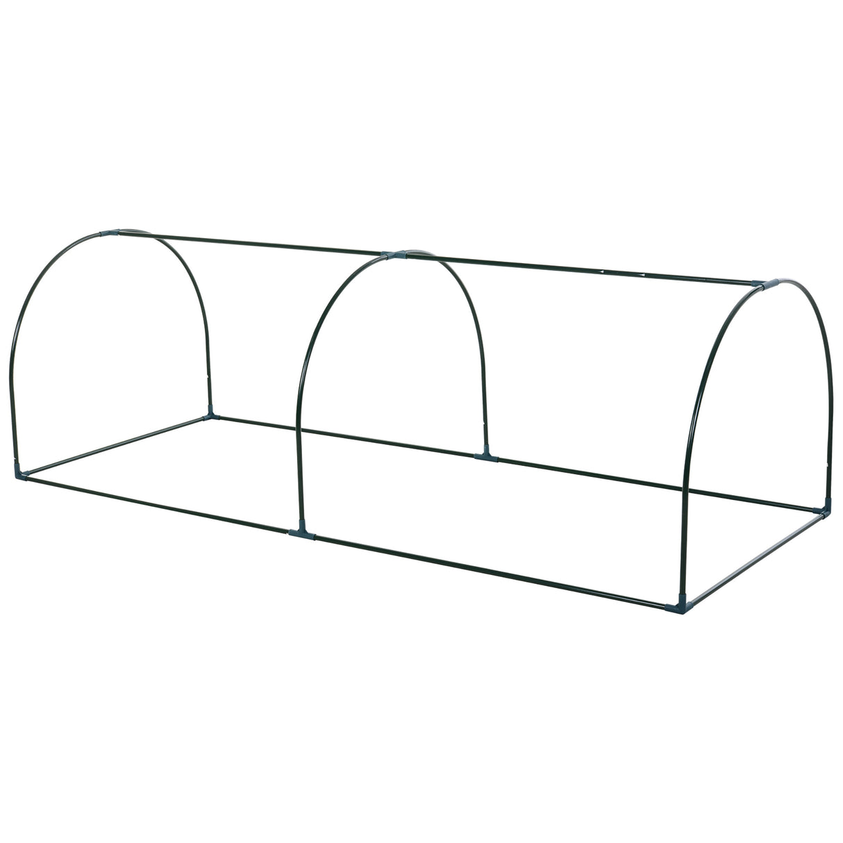 easycomfort easycomfort oustunny serra da giardino con porte anteriori a cerniera in acciaio e pvc 250x100x80 cm