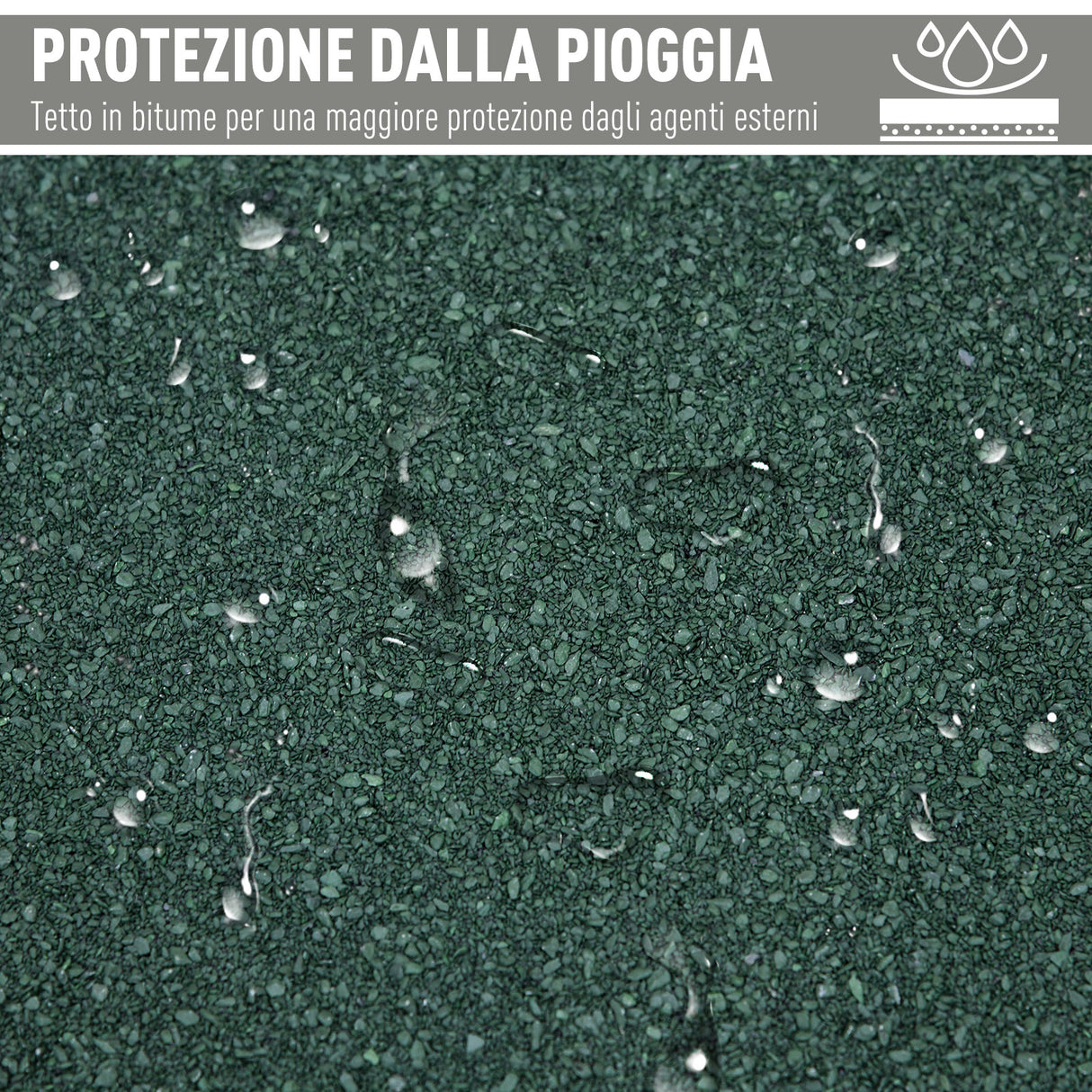 easycomfort easycomfort casetta porta attrezzi in legno di abete a 3 livelli con tetto in bitume 77x58x175 cm grigio