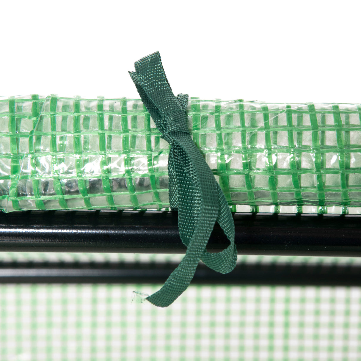 easycomfort easycomfort serra da giardino con copertura in pe picchetti e bordi estesi 120x60x60cm verde