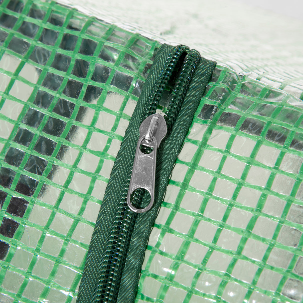 easycomfort easycomfort serra da giardino con copertura in pe picchetti e bordi estesi 120x60x60cm verde