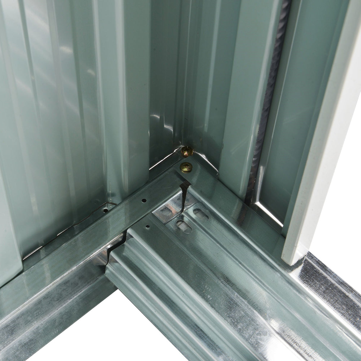 easycomfort easycomfort casetta da giardino porta utensili in lamiera di acciaio capanno da giardino in acciaio con porte scorrevoli 163x89x182cm nero ean 8054144133409