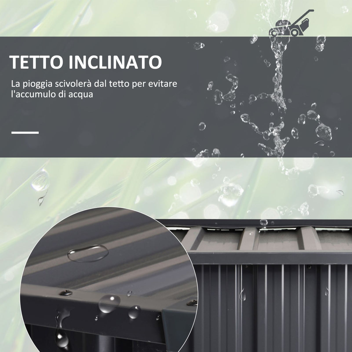 easycomfort easycomfort garage per robot tagliaerba da giardino in acciaio galvanizzato ean 8054111849845