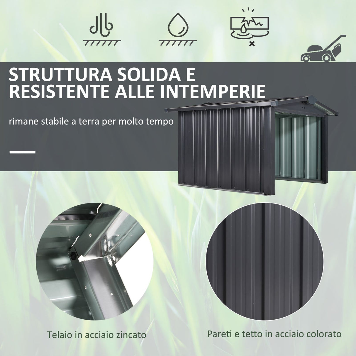 easycomfort easycomfort garage per robot tagliaerba da giardino in acciaio galvanizzato ean 8054111849845