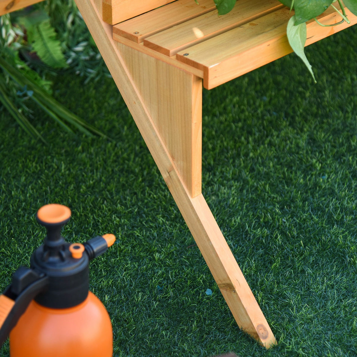 easycomfort easycomfort scaletta portavasi in legno con 4 mensole portapiante giardino e casa ean 8054144136103