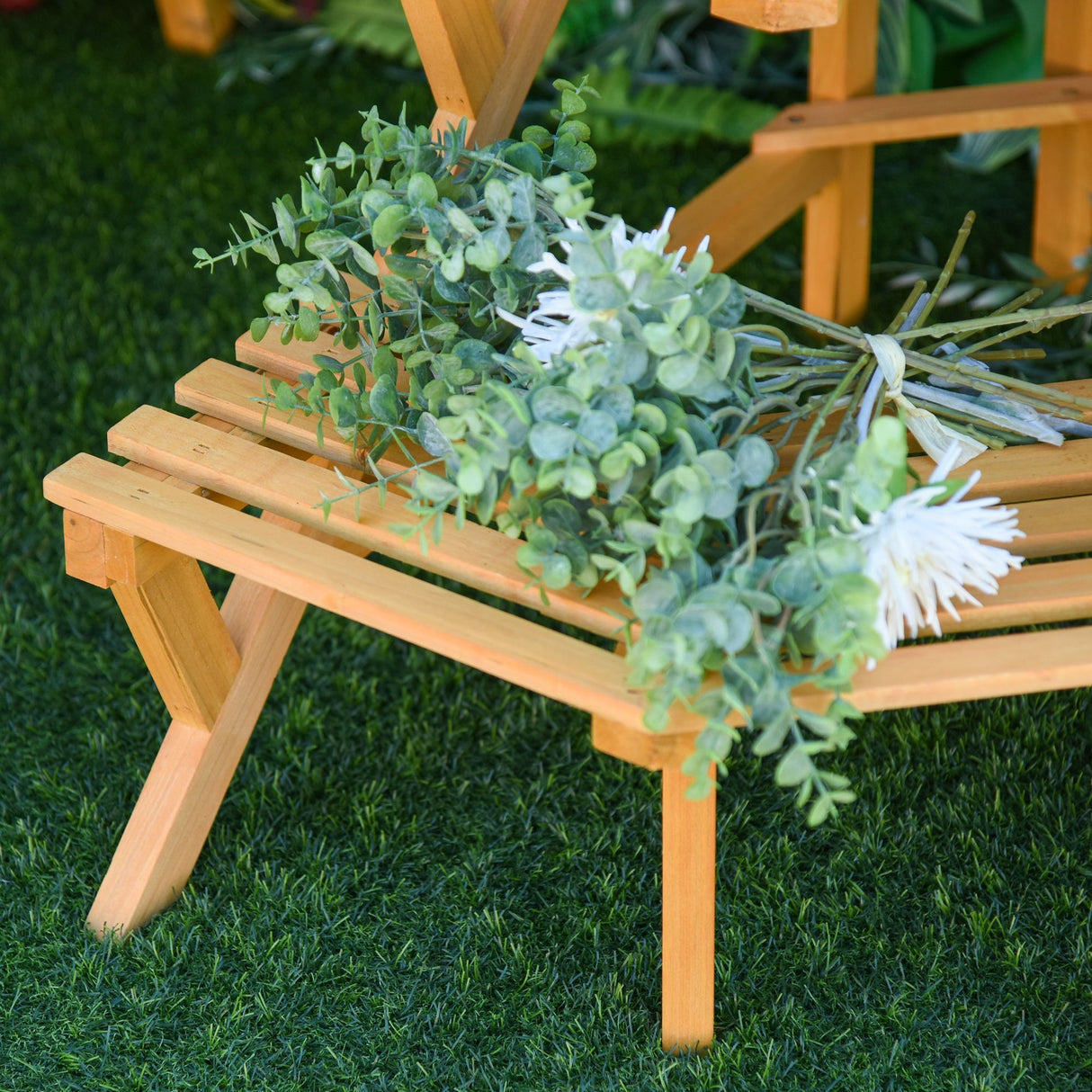 easycomfort easycomfort scaletta portavasi in legno angolare 3 mensole per giardino e casa ean 8054111845182