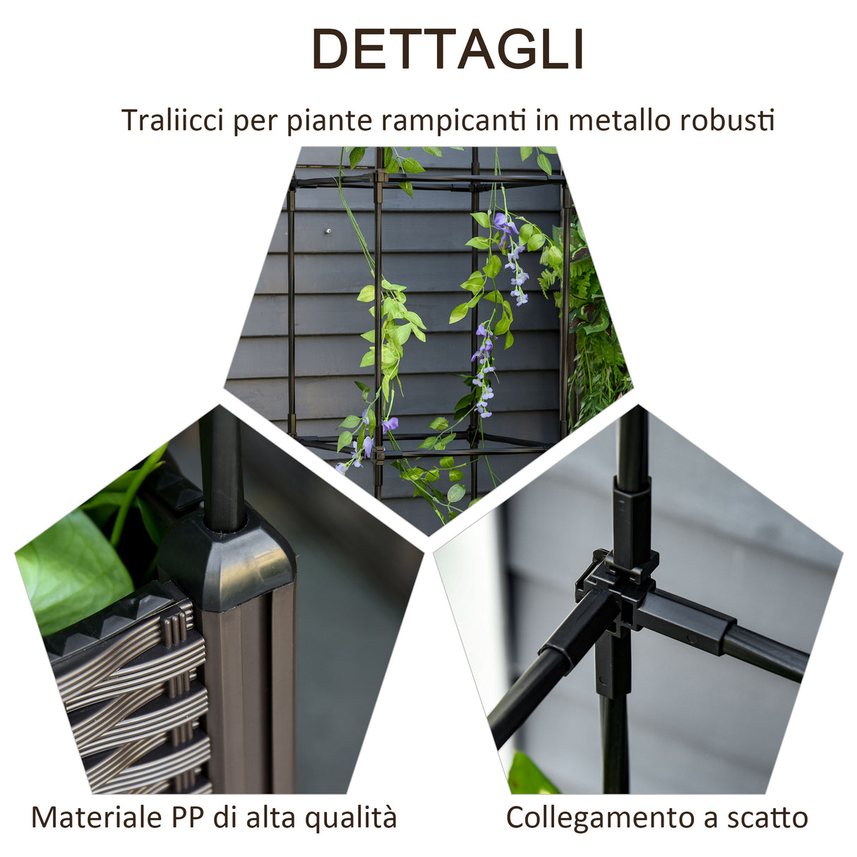 easycomfort easycomfort fioriera da esterno con vaso autoirrigante e griglia per rampicanti ean 8054111843652