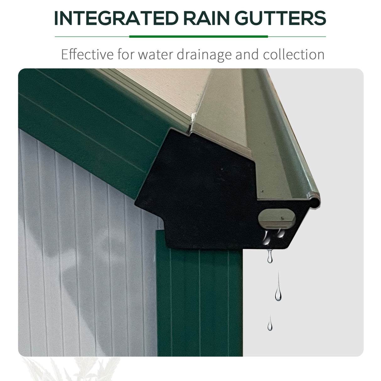 easycomfort easycomfort serra da giardino in policarbonato metallo e alluminio anti uv e antivento 244x500x216cm verde