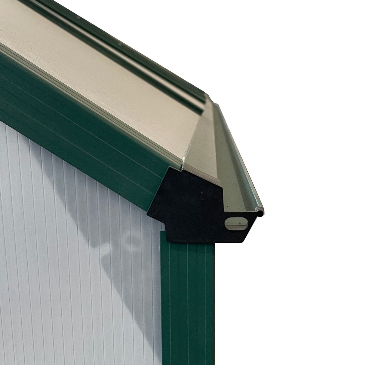 easycomfort easycomfort serra da giardino in policarbonato metallo e alluminio anti uv e antivento 244x500x216cm verde