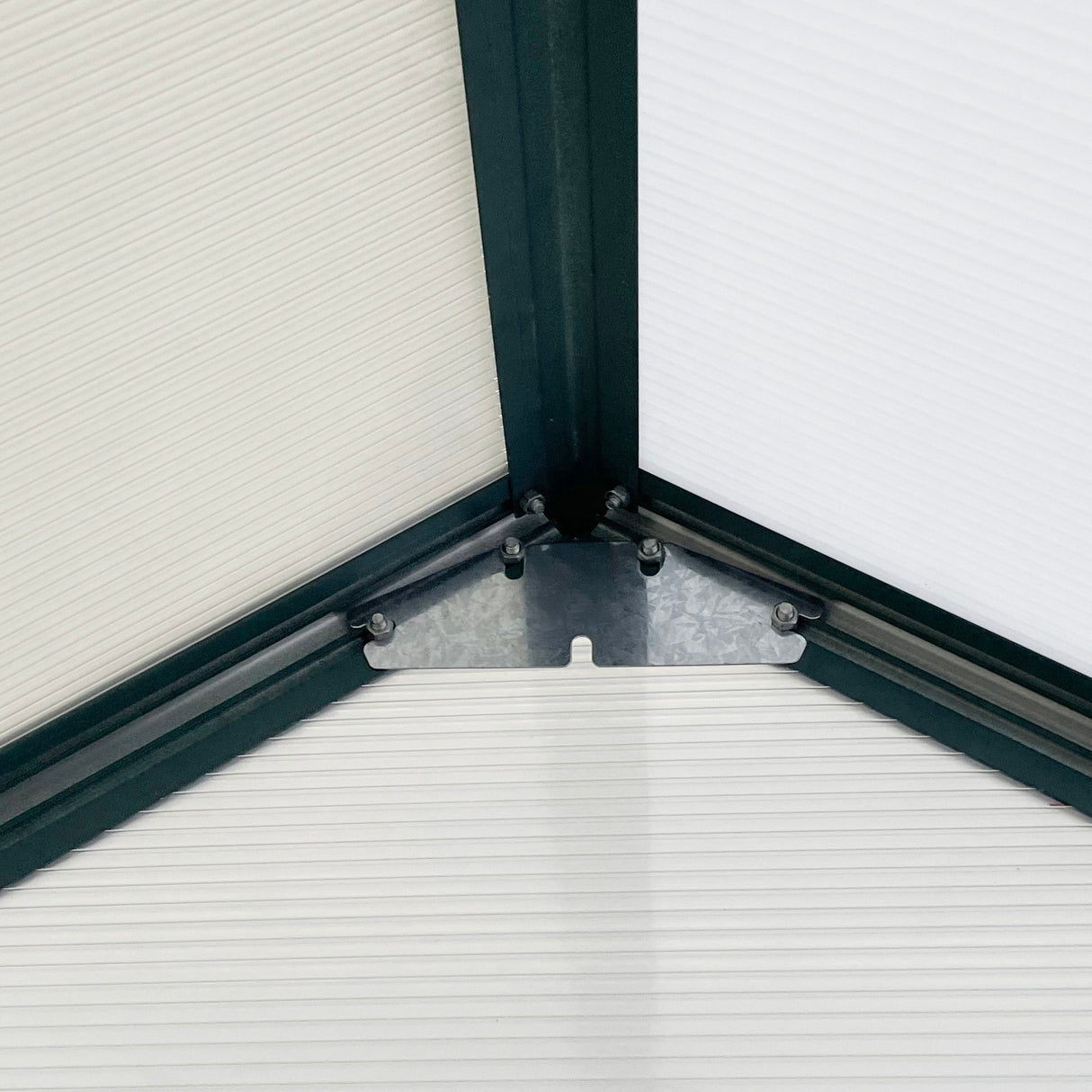 easycomfort easycomfort serra da giardino in policarbonato 190x375x199cm con finestra apribile e porta scorrevole struttura in alluminio verde