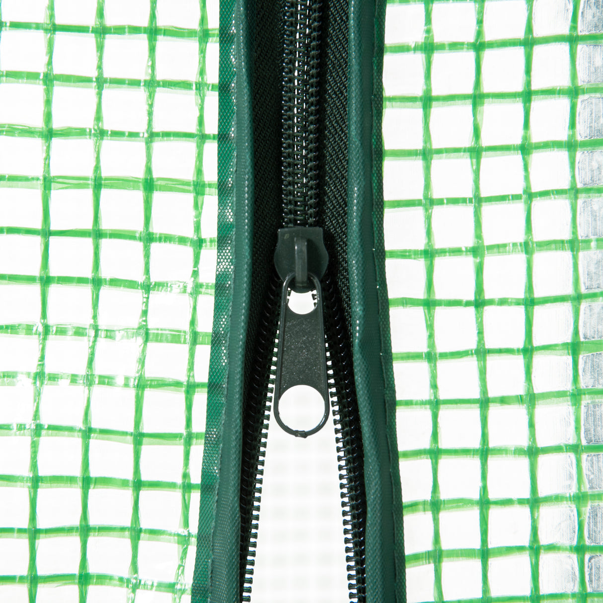 easycomfort easycomfort serra da giardino con ripiani in metallo copertura in pe e porta avvolgibile 80x49x160cm verde