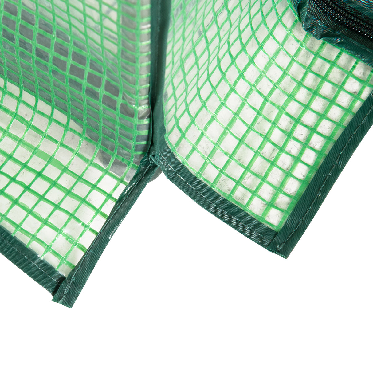 easycomfort easycomfort serra da giardino con ripiani in metallo copertura in pe e porta avvolgibile 80x49x160cm verde