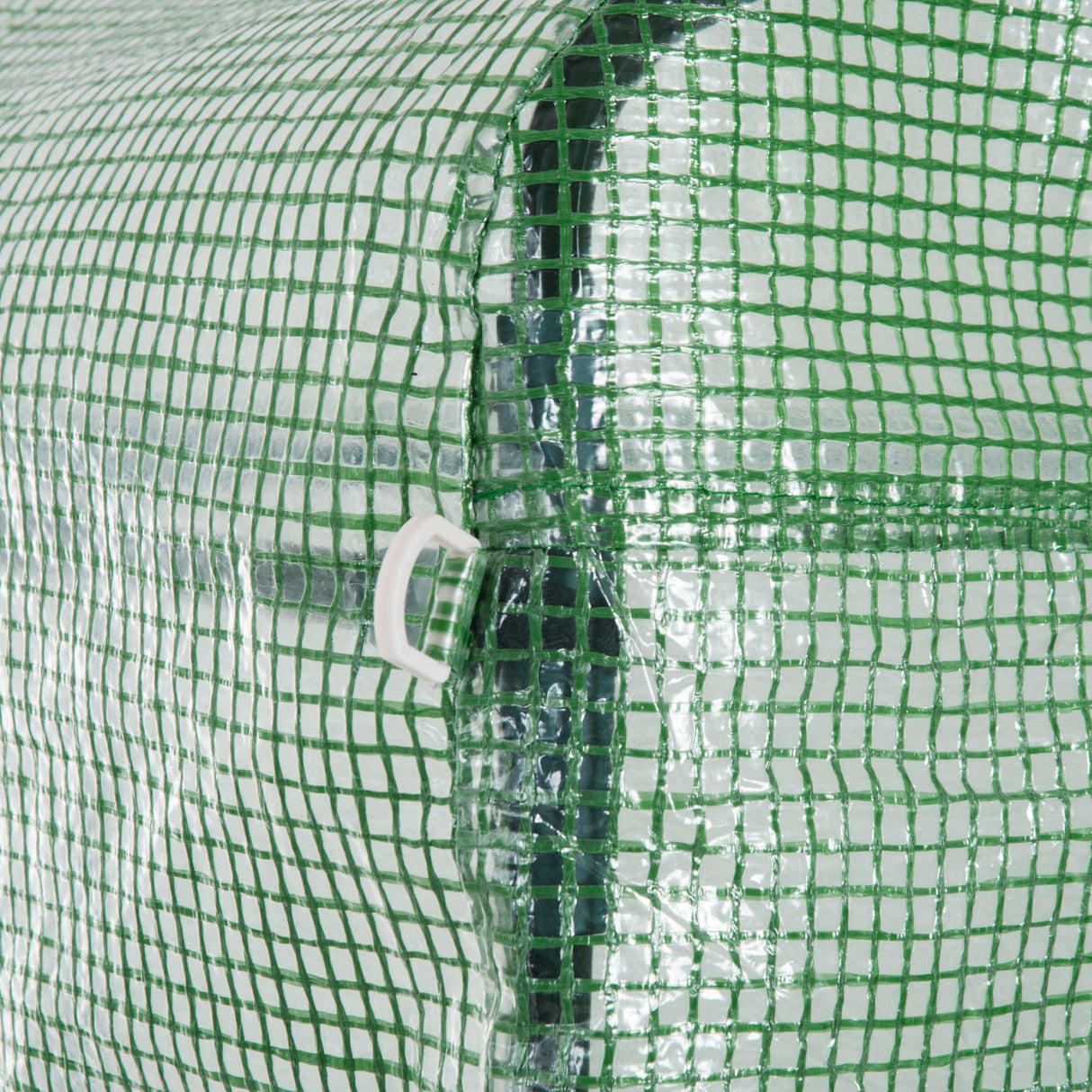 easycomfort easycomfort serra a tunnel da esterno con copertura in pe porta con cerniera e 6 finestre verde