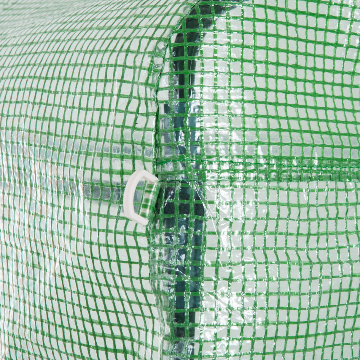 easycomfort easycomfort serra a tunnel da esterno 3x3x2m con copertura in pe porta con cerniera e 4 finestre verde