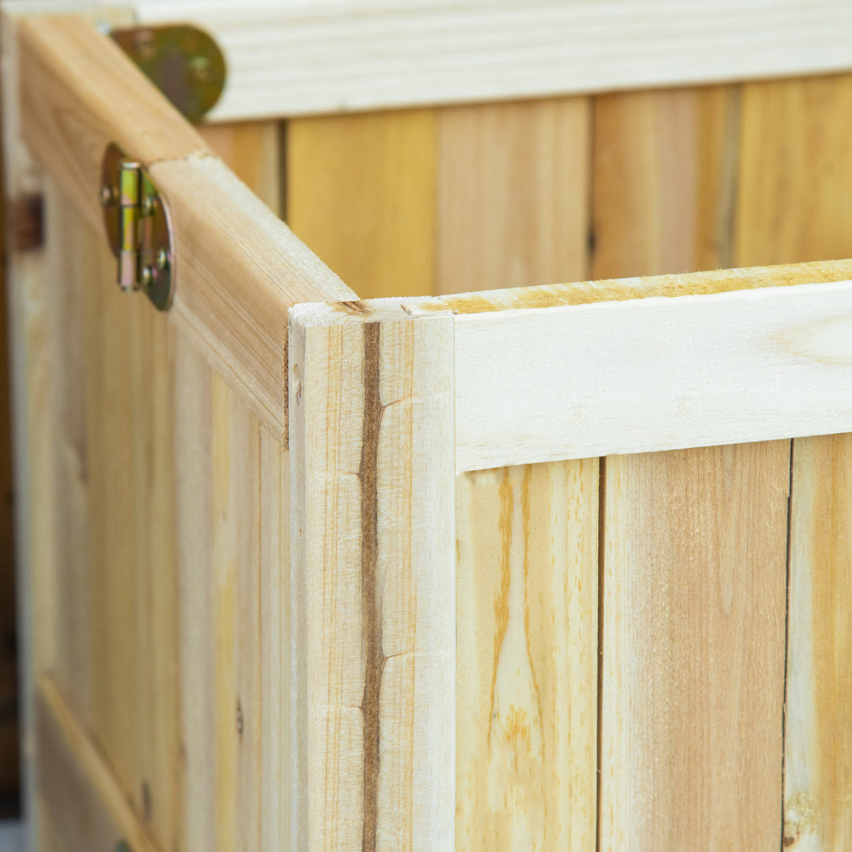 easycomfort easycomfort fioriera in legno pieghevole da esterno con base drenante 70x30x25cm