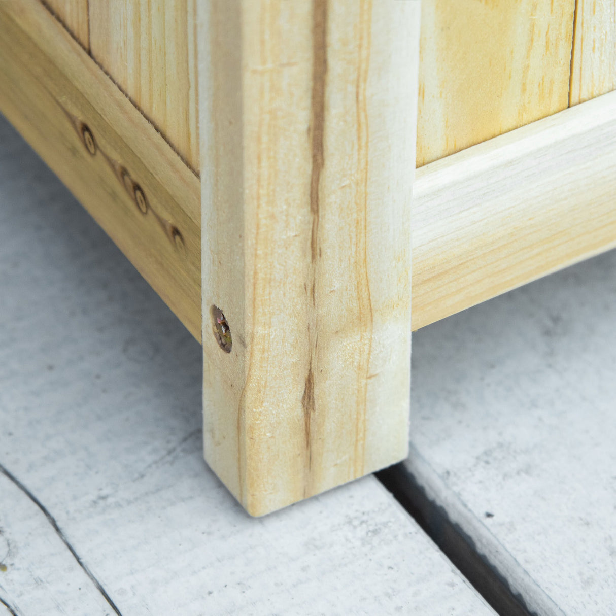 easycomfort easycomfort fioriera in legno pieghevole da esterno con base drenante 70x30x25cm