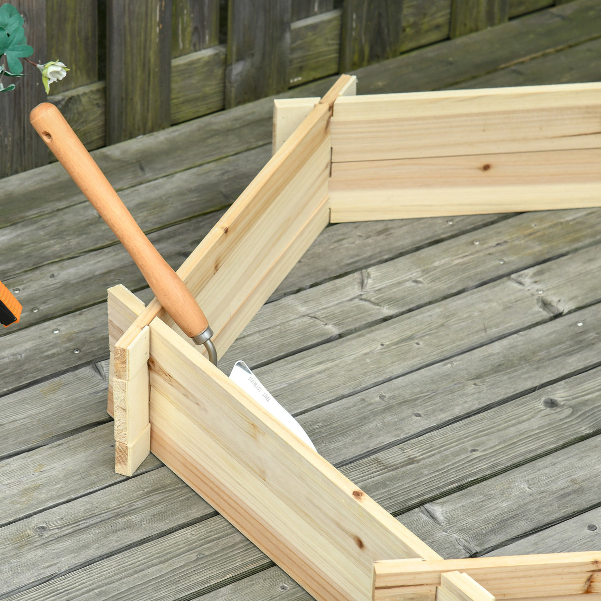 easycomfort easycomfort letto per orto senza base e con struttura a incastro in legno 100x92x16cm