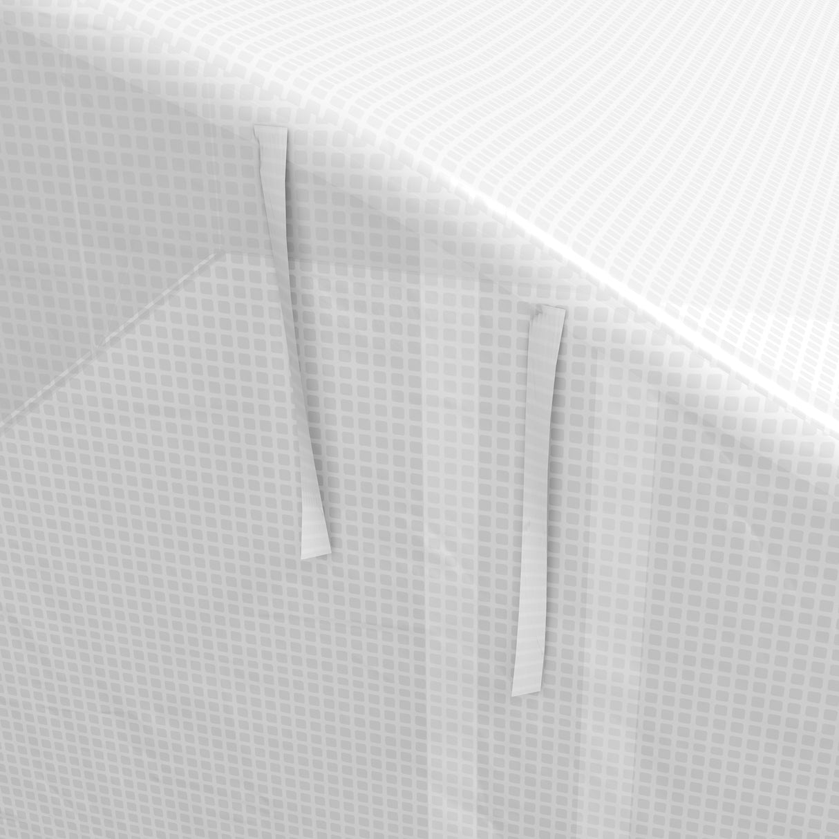 easycomfort easycomfort serra da giardino 4x3m a tunnel con copertura in pe porta e 8 finestre avvolgibili bianco