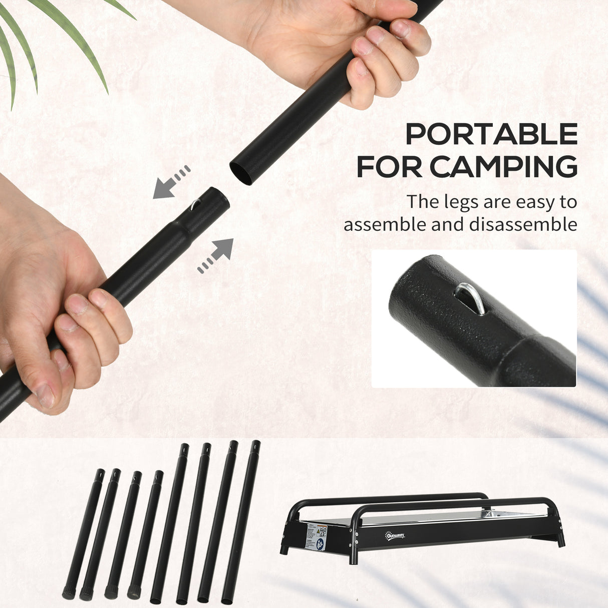 easycomfort easycomfort barbecue a carbonella con griglia e piastra in acciaio con ripiani laterali 113x59x83 5cm nero