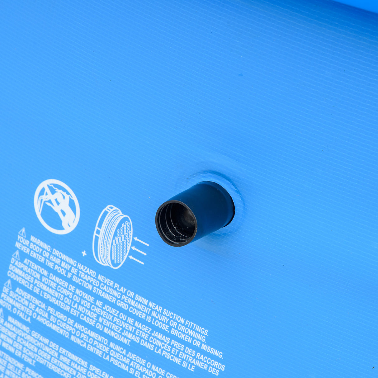 easycomfort easycomfort piscina gonfiabile da giardino per 3 4 persone in pvc a 3 strati con valvola di scarico e pompa manuale inclusa 274x76cm blu