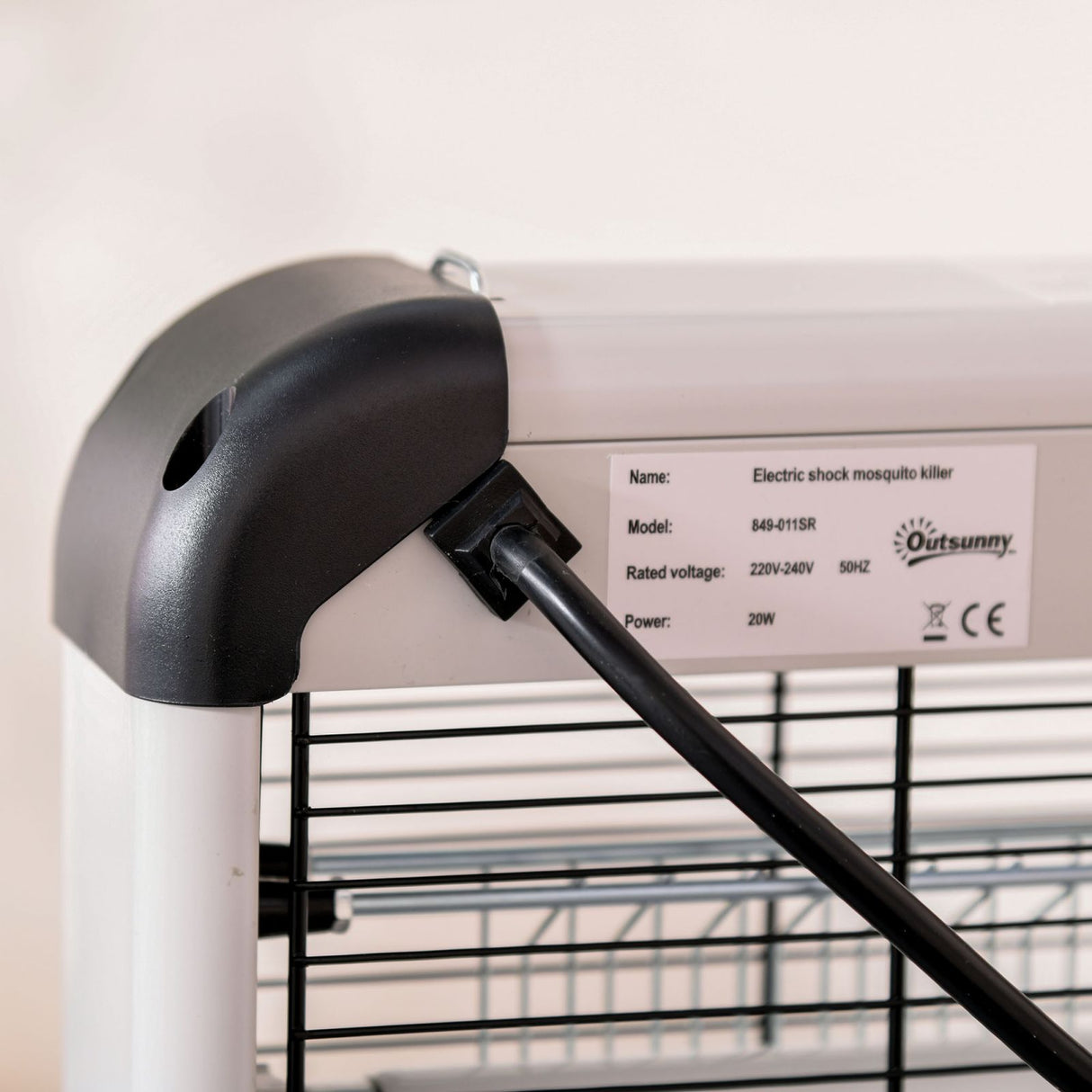 easycomfort easycomfort elettroinsetticida da esterno e interno con lampada antizanzare led per 60m zanzariera elettrica 20w argento ean 8054111845892