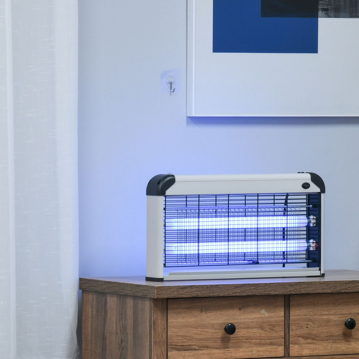 easycomfort easycomfort elettroinsetticida da esterno e interno con lampada antizanzare uv per 60m zanzariera elettrica 15w grigio ean 8054111846271