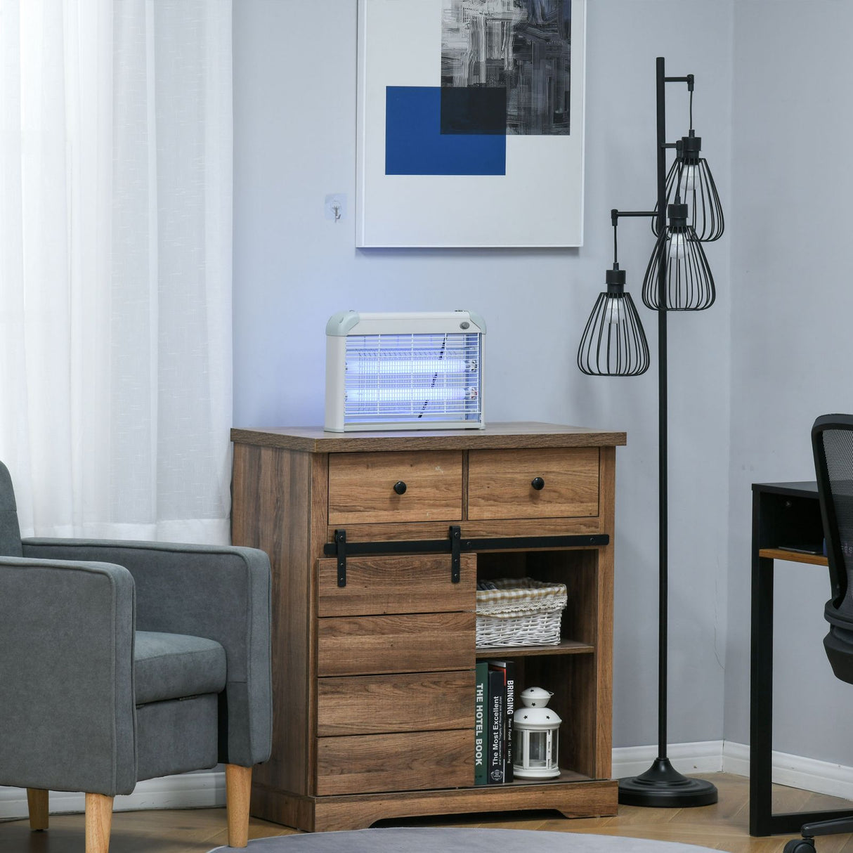 easycomfort easycomfort zanzariera elettrica 20w elettroinsetticida da esterno e interno con lampada antizanzare a led per 60m ean 8054111845236