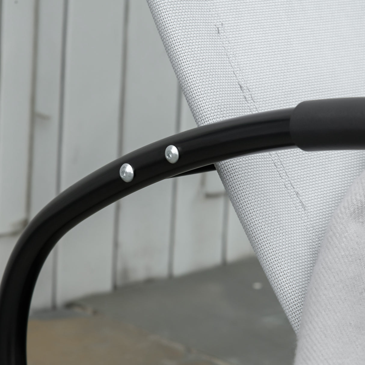 easycomfort easycomfort sdraio da giardino zero gravity sedia a dondolo con cuscino e tessuto traspirante 105x62x88cm grigia