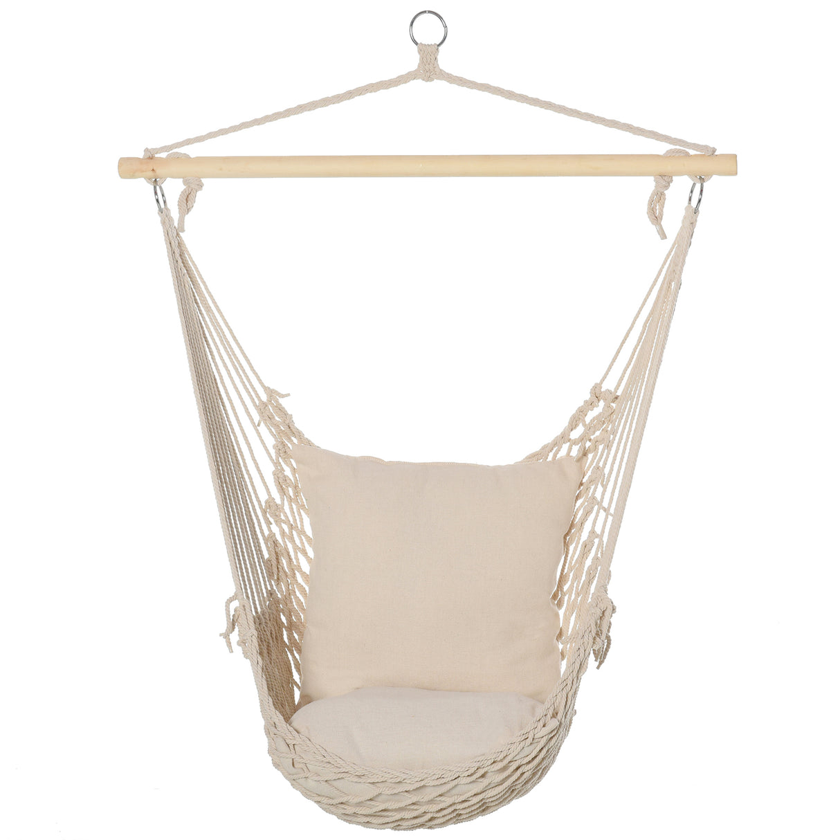 easycomfort easycomfort amaca altalena imbottita in corda per interni ed esterni bianca ean 8054111841757