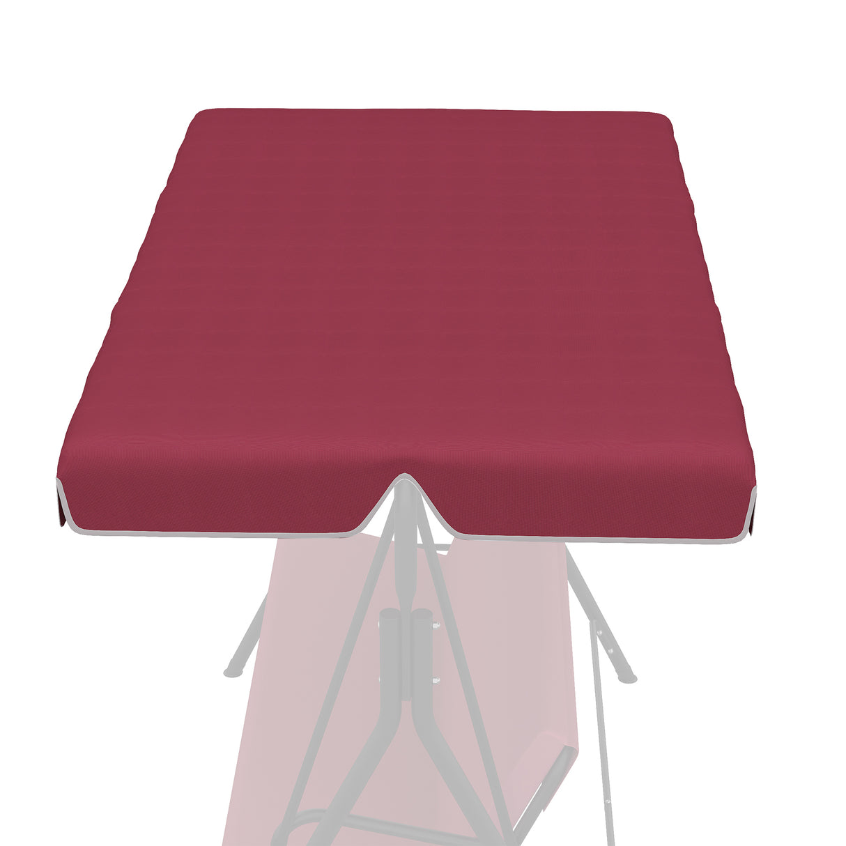 easycomfort easycomfort tettuccio di ricambio per dondolo in poliestere con protezione uv50 192x144cm rosso