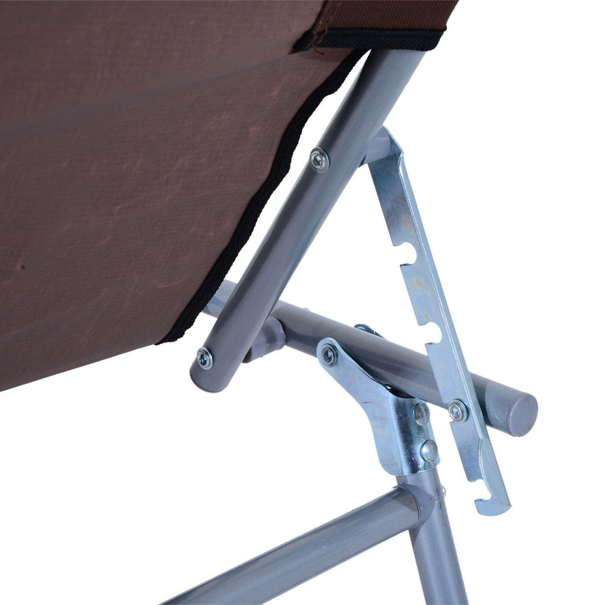 easycomfort easycomfort sdraio pieghevole reclinabile con tettuccio parasole in tessuto oxford marrone ean 8054111843454