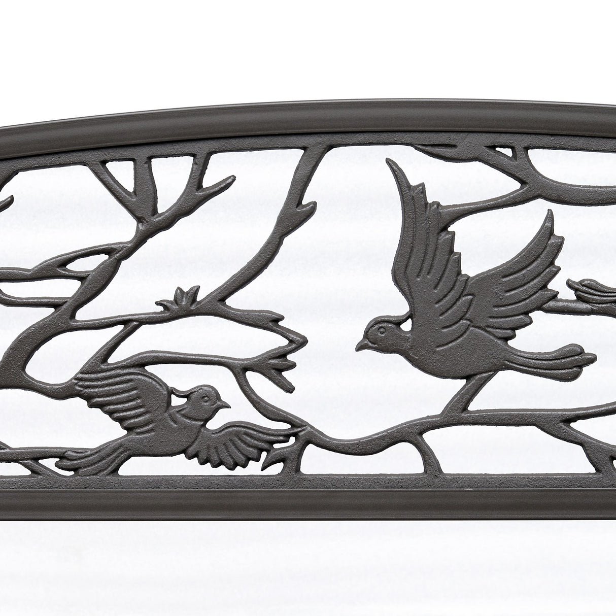 easycomfort easycomfort panchina da esterno in ghisa con schienale con decorazioni 127x60cm marrone ean 8054144133195