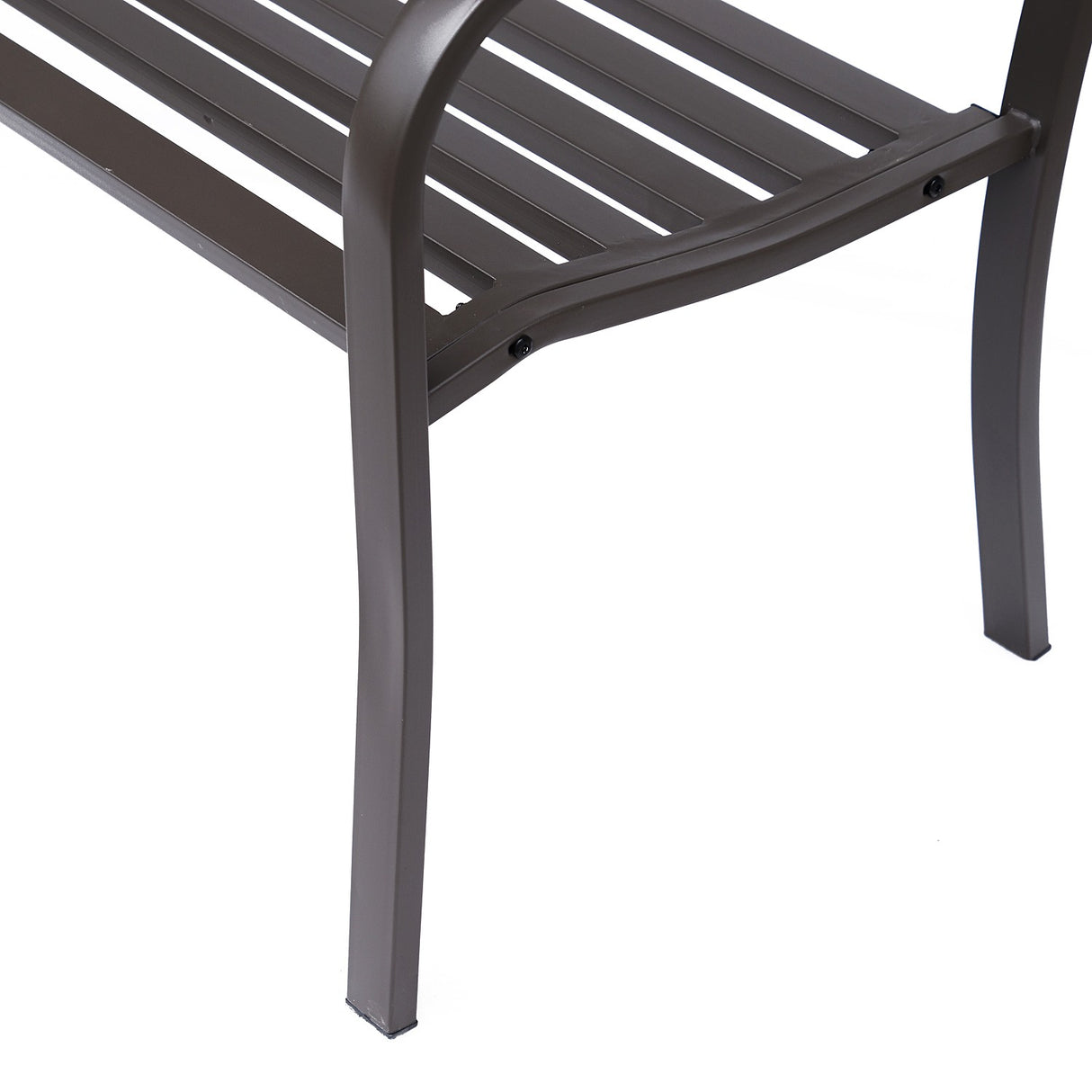 easycomfort easycomfort panchina da esterno in ghisa con schienale con decorazioni 127x60cm marrone ean 8054144133195