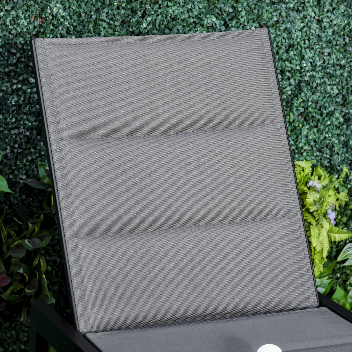 easycomfort easycomfort sdraio da giardino reclinabile su 5 livelli rivestimento imbottito alluminio e texteline grigio ean 8055776913391