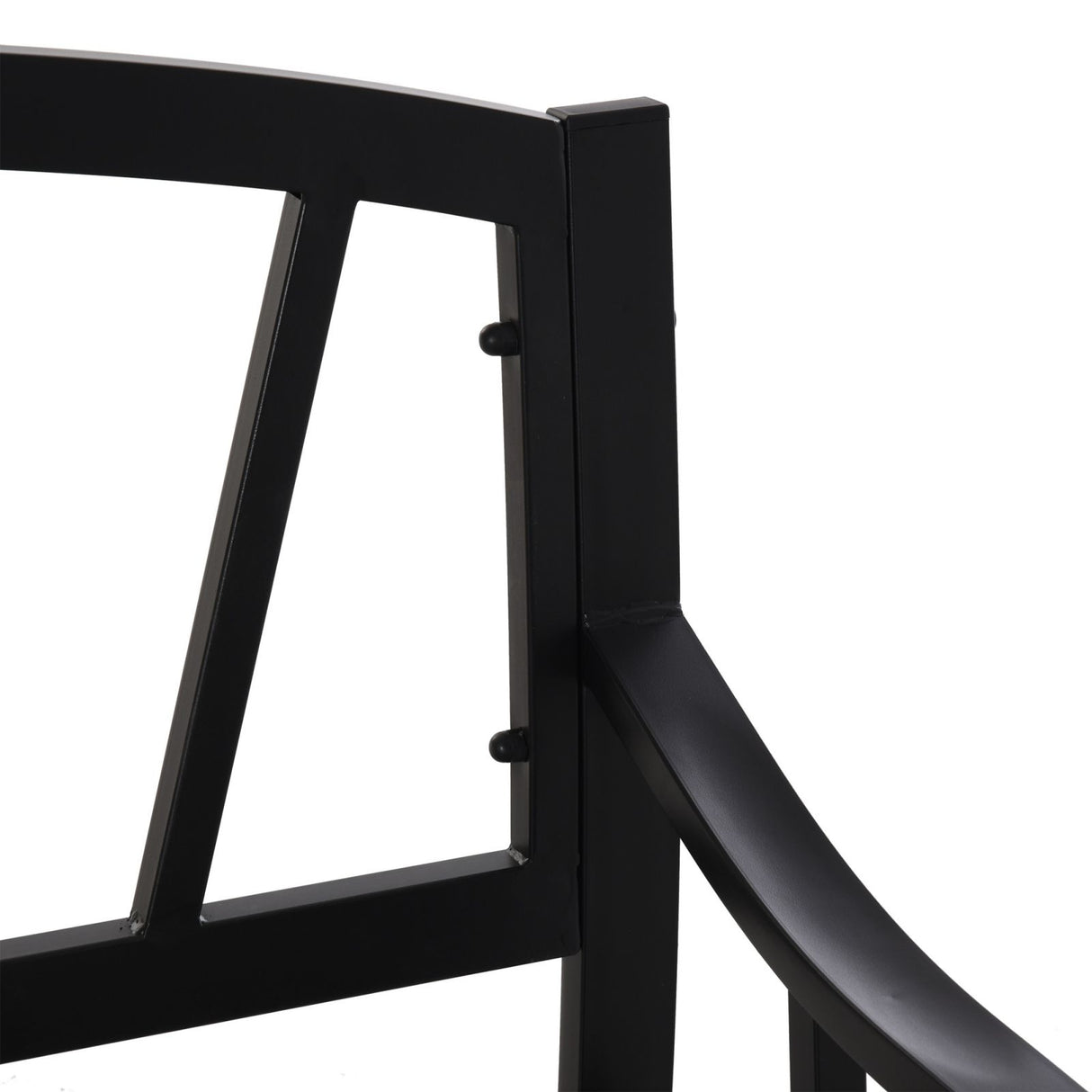 easycomfort easycomfort panchina da giardino in metallo nero impermeabile panca da esterno in ferro 2 posti 128x56x86cm ean 8054144137483