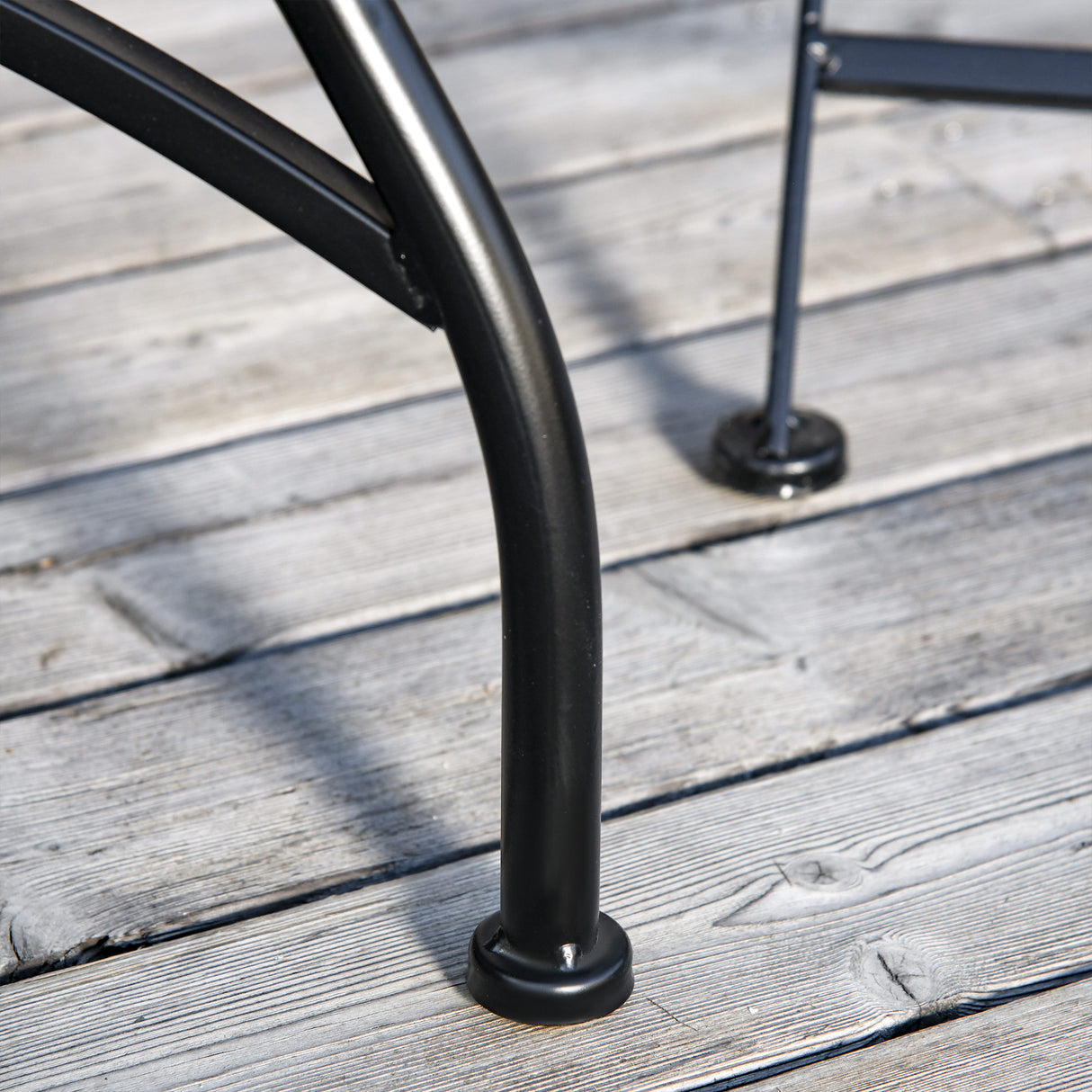 easycomfort easycomfort set tavolo e sedie da giardino 3 pezzi mobili da esterno pieghevoli in metallo con maioliche colorate