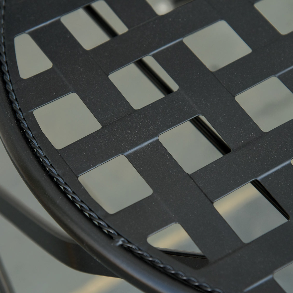 easycomfort easycomfort mobili da giardino set da 3 pezzi con 2 sedie pieghevoli e 1 tavolino in metallo e ceramica