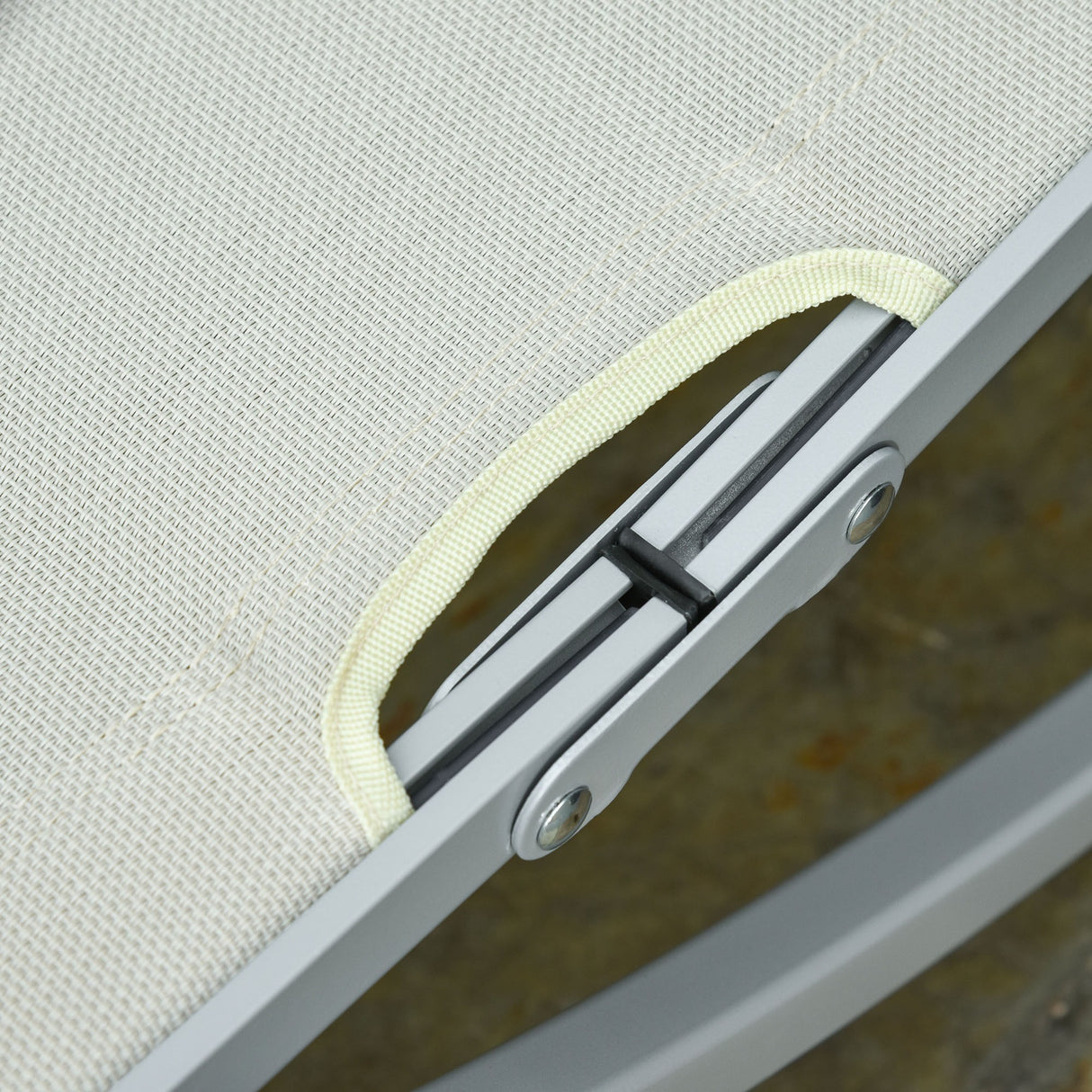 easycomfort easycomfort set 2 sdraio da giardino pieghevoli lettino prendisole in alluminio e texteline beige 61x165x63cm ean 8055776911137