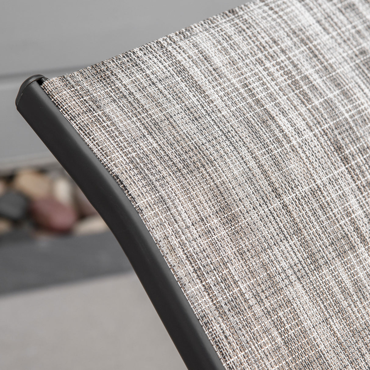 easycomfort easycomfort lettino prendisole pieghevole ergonomico da esterno in metallo e tessuto a rete 170x62x68cm grigio