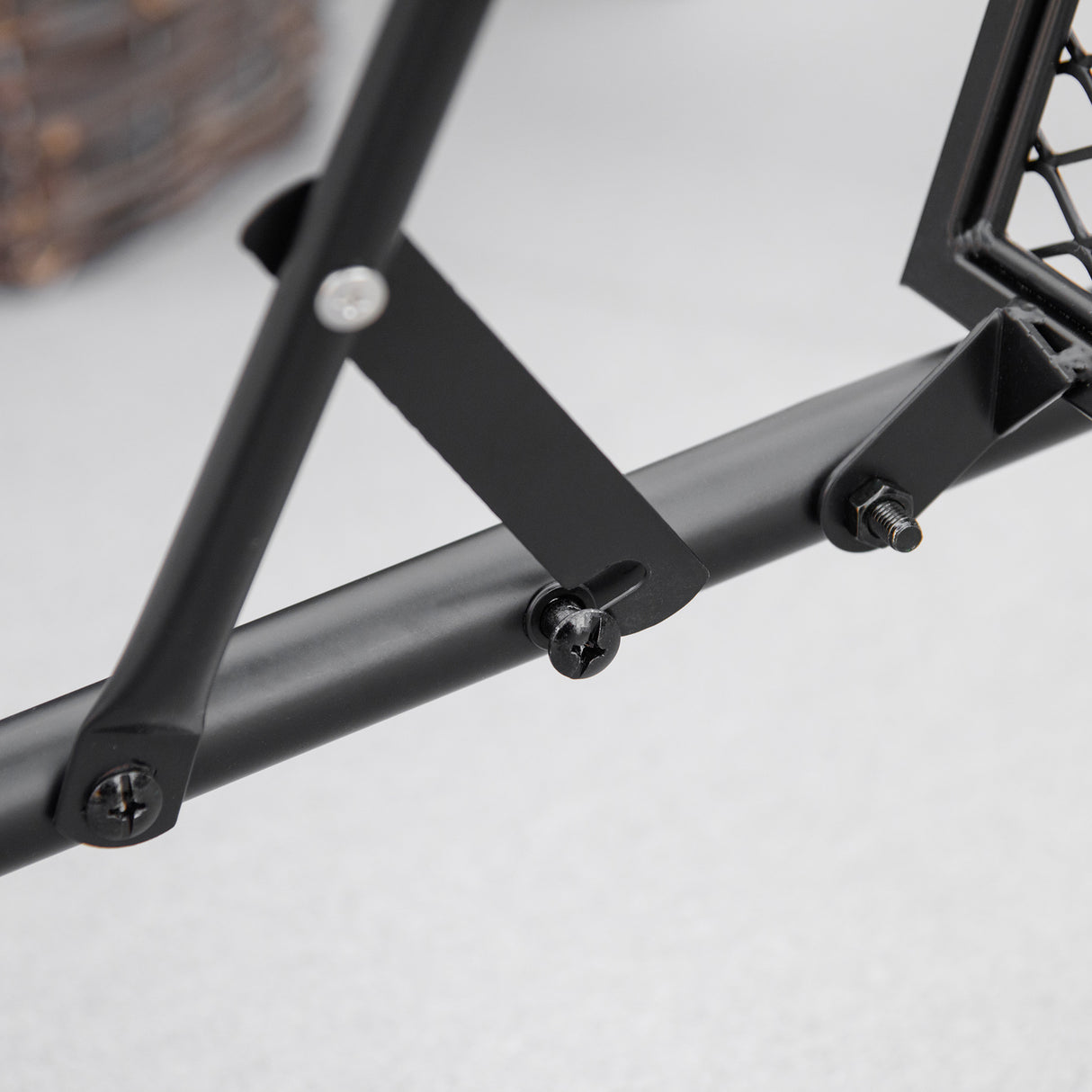 easycomfort easycomfort tavolo da ringhiera pieghevole e regolabile in metallo 60x60x57 72cm nero