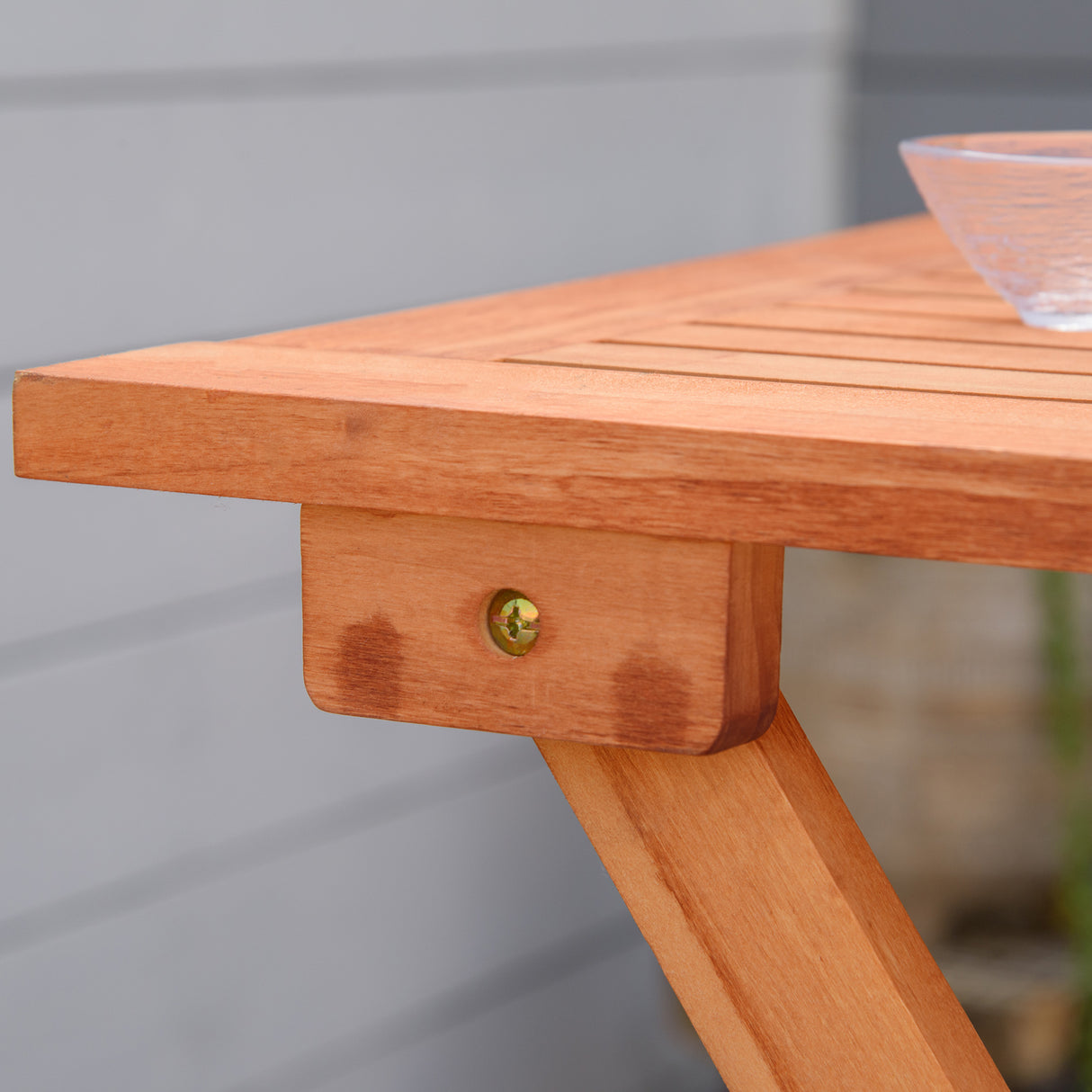 easycomfort easycomfort set 3 pezzi tavolo e sedie da giardino pieghevoli in legno per esterni terrazzo picnic o campeggio salvaspazio e compatto teak