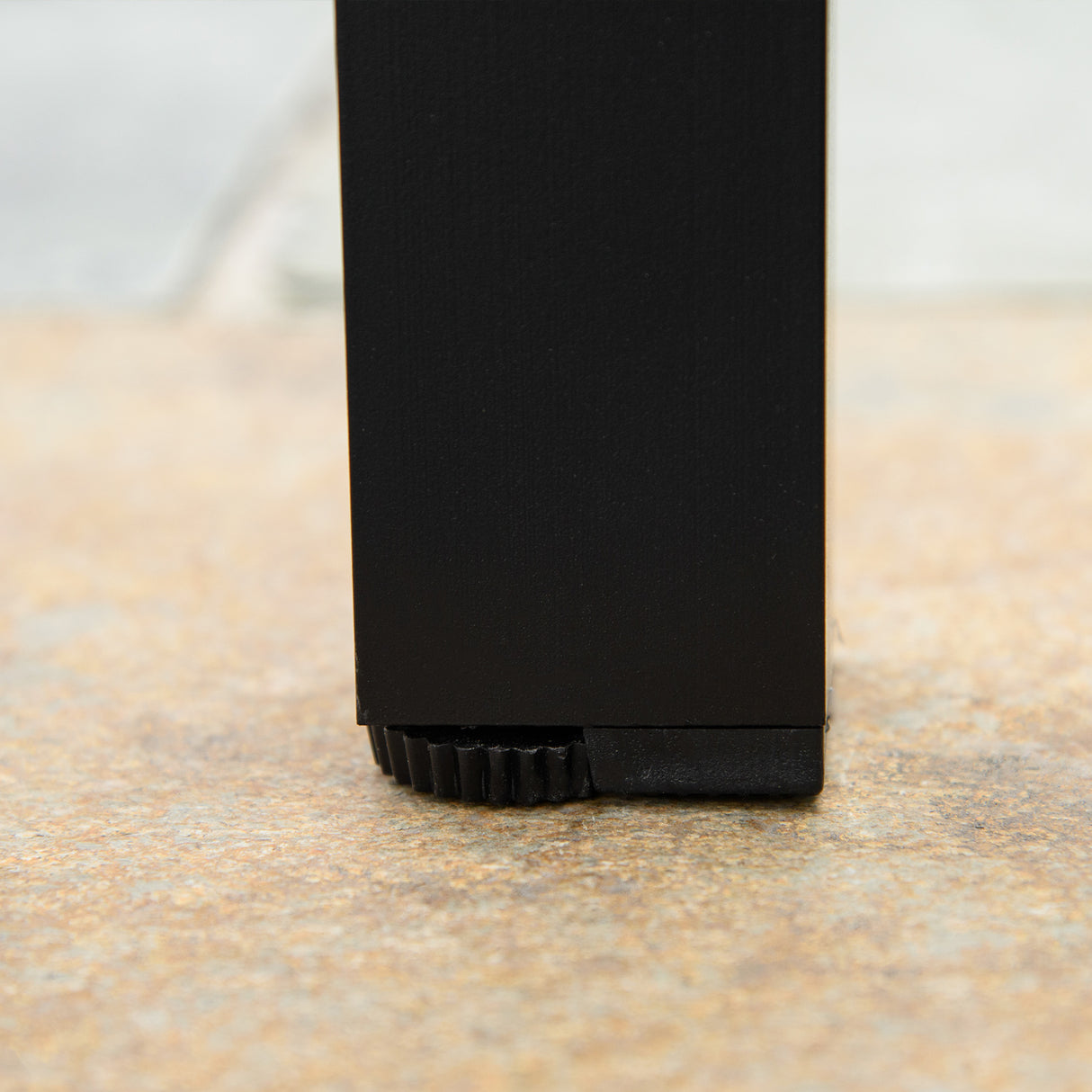 easycomfort easycomfort tavolo da giardino per 6 persone in alluminio e plastica nero e color legno