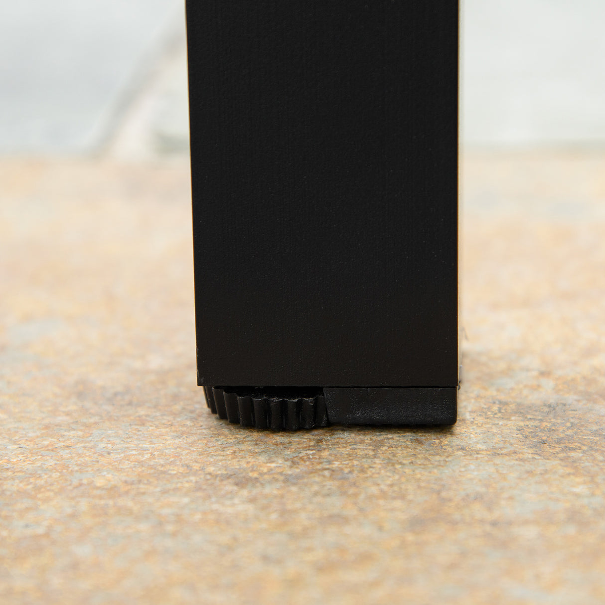 easycomfort easycomfort tavolo da giardino per 4 persone in alluminio e plastica nero e color legno