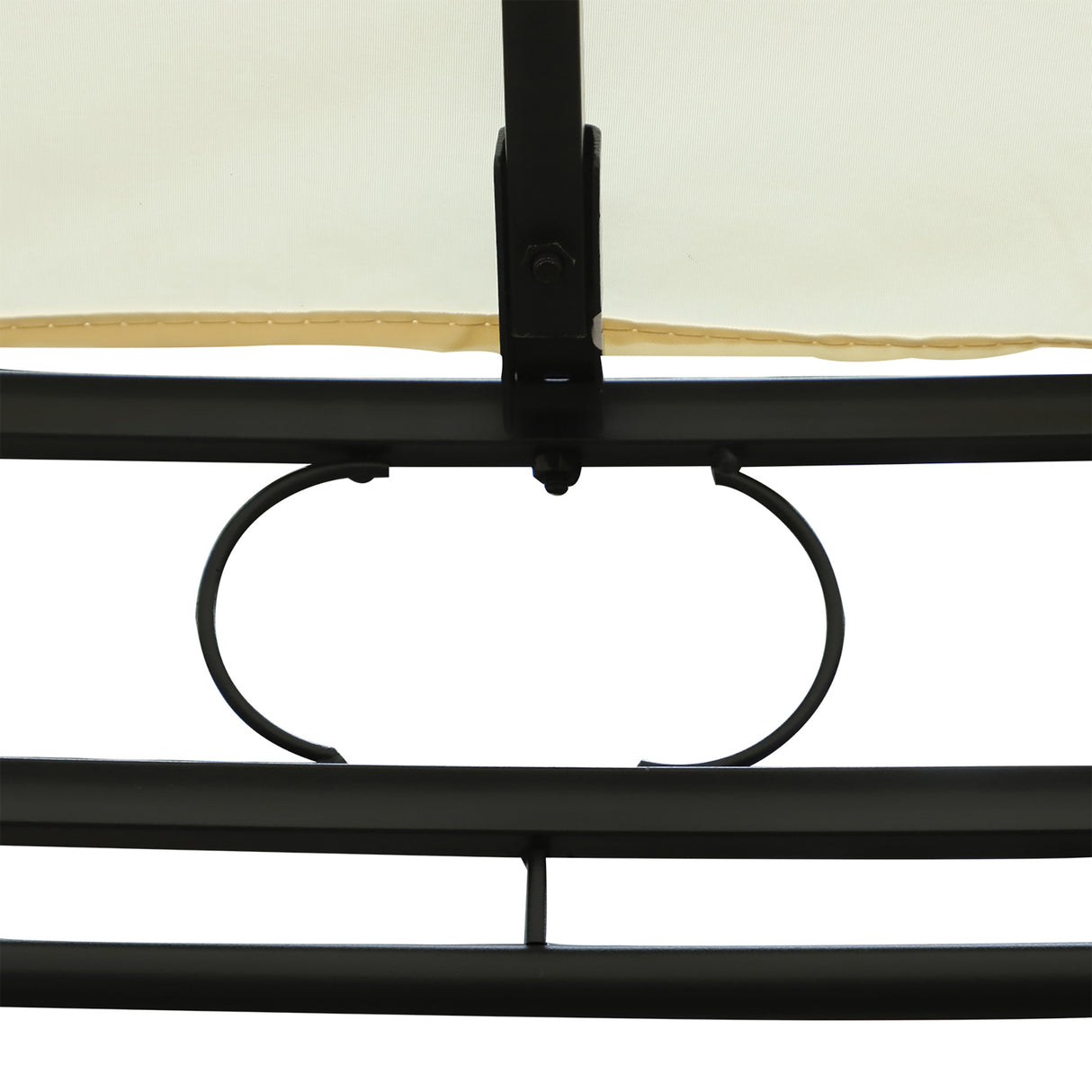 easycomfort easycomfort gazebo da giardino rotondo con doppio tettuccio cinghie e tende 3 5x2 8m bianco